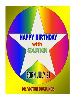 cover image of BORN JULY 21